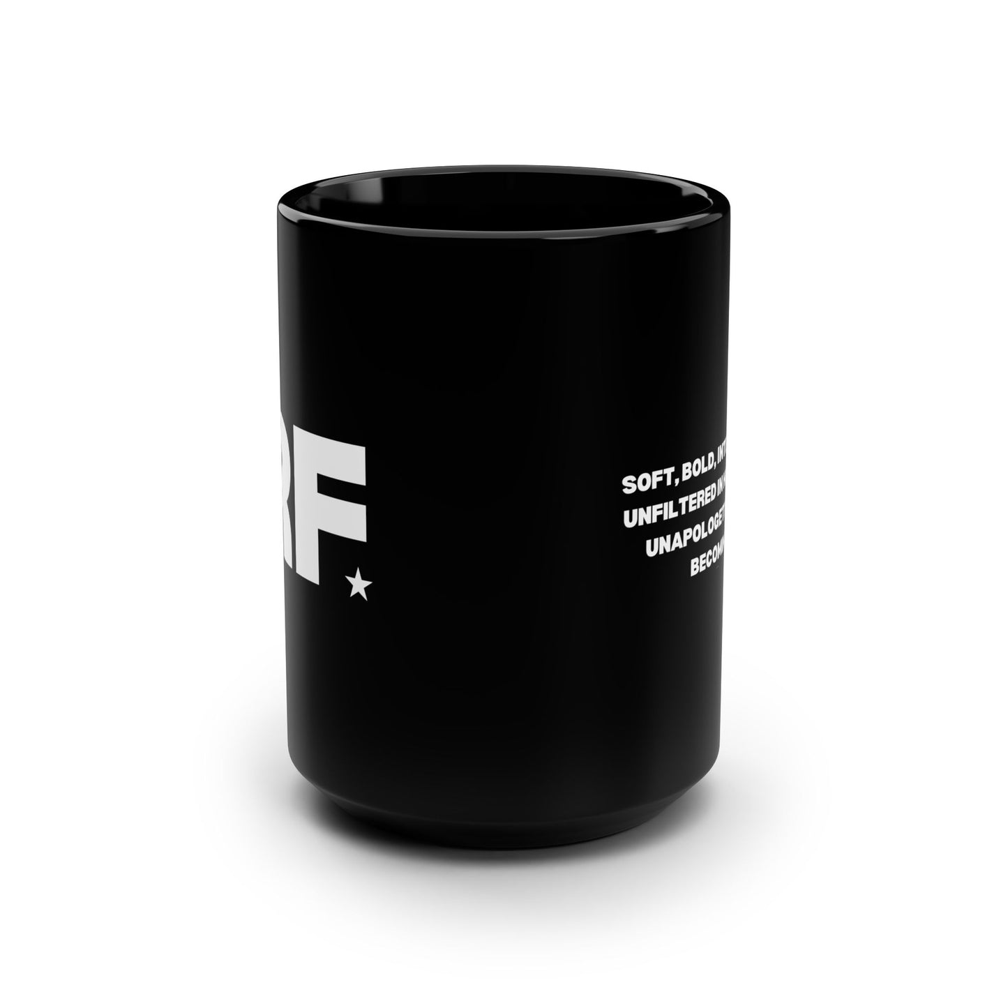 RF Star Black Ceramic Mug