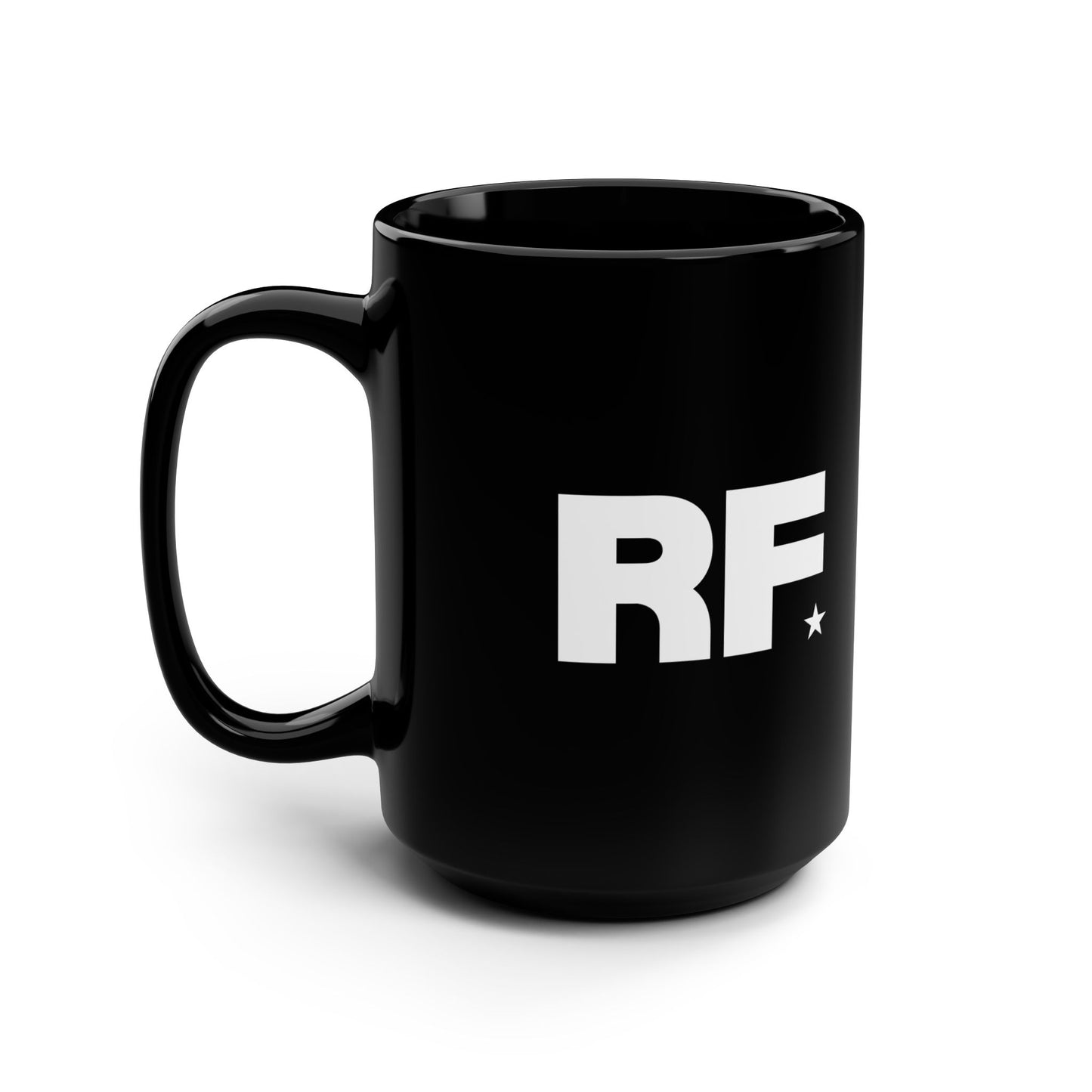 RF Star Black Ceramic Mug